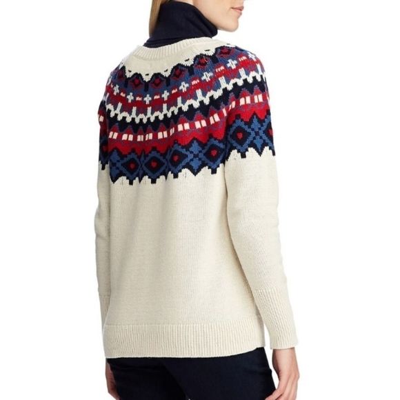 {Chaps} 🆕️ Andrea Fairisle Sweater - Picture 3 of 13